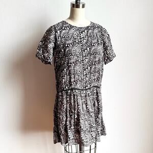 SEA NEW YORK Black & White Luella Mini Dress/Tunic